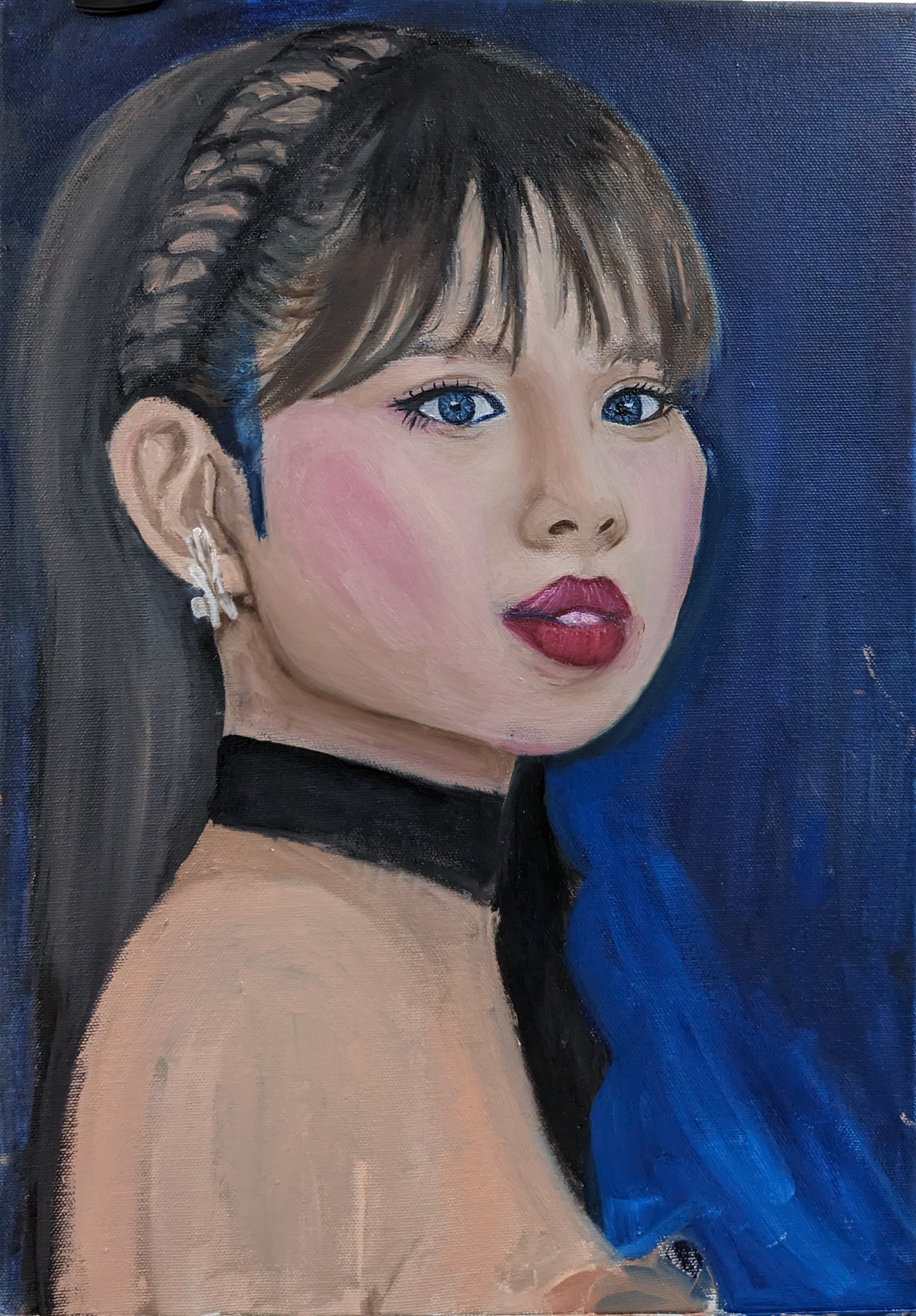 Oil painting of Jennie